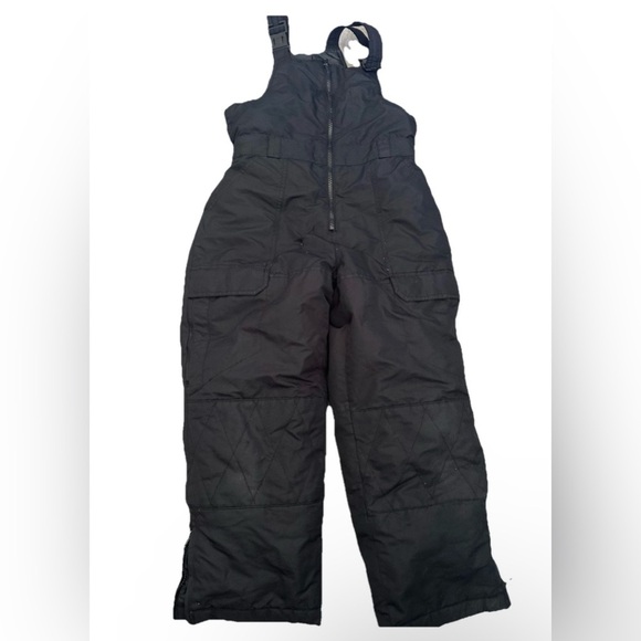 Climate Control Black Snowbib Size 10/12 Double Knee - Picture 1 of 4